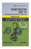 10ks - Udica Korum Supersteel Penetrator Hooks Barbless Veličina 8