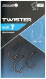 10ks - Udice Nash Twister Barbless Veličina 7