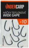 10ks - Udice UnderCarp Teflonske WIDE GAPE Veličina 4