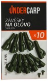 10ks - Závesky UnderCarp Závesky na olovo s kolíčkami - zelená 10ks - Závesky UnderCarp Závesky na olovo s kolíčkami - zelená