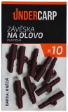 10ks - Závesy UnderCarp Safety Lead Clip plastové - hnedá 10ks - Závesy UnderCarp Safety Lead Clip plastové - hnedá