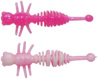 12kom - Gumeni mamac Berkley PowerBait Power Larvae 40mm Pink/White