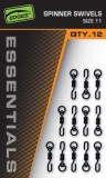 12kom - Vrtilica s prstenom Fox Spinner Swivels Size 11