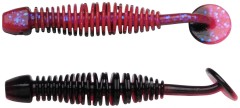 12ks - Gumová Nástraha Berkley Power Leech 5cm 12ks Salmon Egg Red/Black