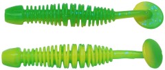 12ks - Gumová nástraha Berkley PowerBait Power Leech 5cm Spring Green/Sunshine Yellow
