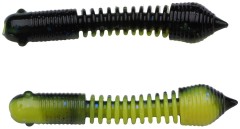 12ks - Gumová nástraha Berkley PowerBait Power Pillar 4cm Black/Sunshine Yellow