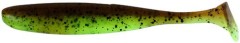 12ks - Gumová Nástraha Keitech Easy Shiner 2" 5,1cm 1gr Green Pumpkin/Chartreuse