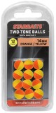 12ks - Plovoucí Kulička Starbaits Two Tone Balls 10mm Oranžová/žltá