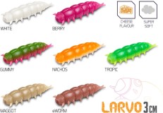 15kom - Gumeni Mamac Delphin LARVO Cheese 3cm 0,5gr