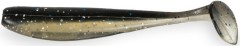 15ks - Gumová Nástraha Haibo EASOO T-tail Fish 7,5cm 2,6gr Black & Silver