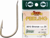 15ks - Háček Sensas Feeling 3010 Bronze Velikost 22 15ks - Háček Sensas Feeling 3010 Bronze Velikost 22
