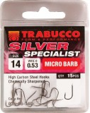 15ks - Háčiky Trabucco Silver Specialist Veľkosť 14