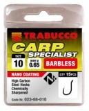 15ks - Udice Trabucco Carp Specialist Barbless Eye bez protihrotu