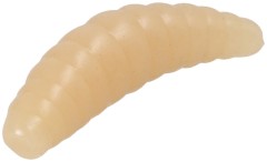 16ks Gumová Nástraha Mikado M-Area Maggot 3,4cm Latte