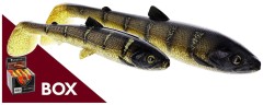 16ks Gumová nástraha Westin Bullteez Shadtail 18cm 53gr Gold Rush