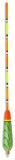 1ks - Plovak Saenger Multicolor Distance Waggler 5+2g 26cm