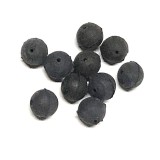 20 kom - Gumene Kuglice Sportcarp Prolazne Crne Promjer 6mm