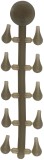 20kom - Stoperi Fox Edges Naturals Powergrip Hook Beads