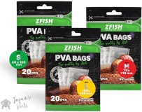 20ks - PVA Vrecká Zfish PVA Bags 70x110mm 20ks - PVA Vrecká Zfish PVA Bags 70x110mm