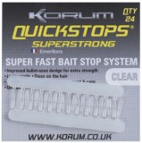 24 kom - Snažna Korum Quickstops Veličina Standard