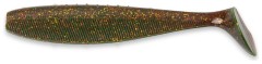 24kom - Gumeni Mamac Iron Claw Just Shad 10cm Real Motoroil Gold Glitter
