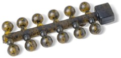 24kom - Perlice Anaconda Jungle Tapered Holes Beads 6mm