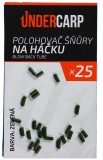 25kom - Adapteri UnderCarp Polohovač šňůry na háčku Blow Back Tube zeleni