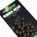 25kom - Gumene perlice Korda Rubber Beads 5mm Zelene