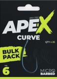 25ks - Háček RidgeMonkey Ape-X Curve Barbed Bulk Pack