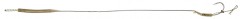 2kom - Gotova Uža Mikado Carp Leader Anti-Blow Out RIG 23cm 25lb/Veličina 6