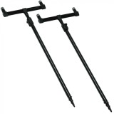 2kom - Set držača za 2 štapa Giants Fishing Buzzer Bar Set 2 Rods Black