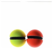 2ks Čihátko na suchý zip Fish Pro reflexní žlutá a červená 22mm