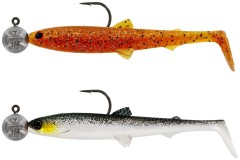 2ks - Gumena Mamac Westin BullTeez Shadtail R 'N R 9,5cm 7gr Clear Water Mix 6