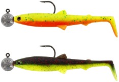 2ks - Gumena Mamac Westin Bullteez Shadtail R 'N R 9,5cm 7gr Dark Water Mix 6