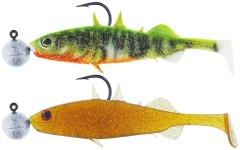 2ks Gumena mamac Westin Stanley The Stickleback ShadTail R 'N R 9cm 7g Tamna vodena mješavina 1