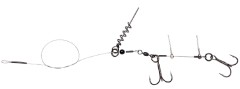 2ks - Hotový návazec Savage Gear Line Thru Corkscrew Rig 2x1/0 45cm 31kg