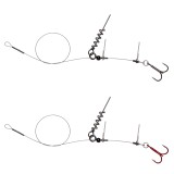 2ks - Hotový návazec Savage Gear Line Thru Corkscrew Rig 2x1 40cm 22kg