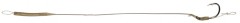2ks - Hotový Návazec Ztužený Mikado Carp Leader Universal RIG 23cm MODEL 1 25lb/Vel. 6