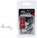 2ks Stinger Mikado Jaws Skrutka A Soft Lure Pin 5cm 24kg