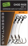 3 kom - Gotova kuka Fox Edges Super Wide Gape Chod Rigs Veličina 4
