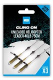 3 kom - Krajnja montaža Nash Cling On Unleaded Helicopter Leader 40lb 35cm