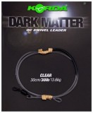 3kom - Gotova Montaža Korda Dark Matter Leader QC Swivel 30lb 30cm