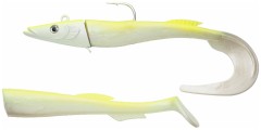 3kom - Gumeni mamac Berkley Power Sandeel 21cm 160g White Chartreuse