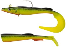 3ks - Gumená nástraha Berkley Power Sandeel 21cm 160g Hot Cod
