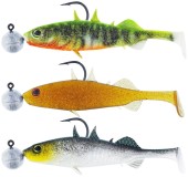 3ks Gumová Nástraha Westin Stanley The Stickleback ShadTail R 'N R 5,5cm 5gr Dark Water Mi