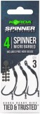 3ks - Háčik Korda Spinner Hook Sections Barbed Veľkosť 4
