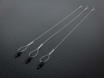 3ks - Hotový Návazec Gemini Hinged Stiff Rigs Tidy Booms 30lb Délka 14cm