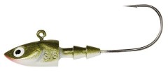 3ks - Jigová Hlavička Berkley PowerJig Deep Olive Pearl Velikost 3/0 17,5g