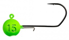 3ks - Jigová Hlavička Monkey Lures MNKY Green-White 1/0 10gr