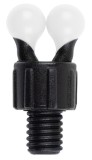 3ks - Klip na Vlasec Fox Black Label Bobbin Clip - White